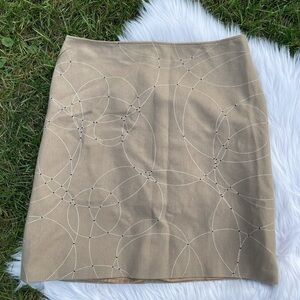 EUC Calvin Klein wool blend tan skirt​​​​​​​​​​​​